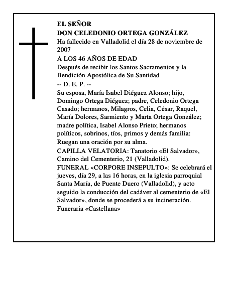DON CELEDONIO ORTEGA GONZÁLEZ