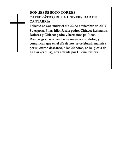 DON JESÚS SOTO TORRES