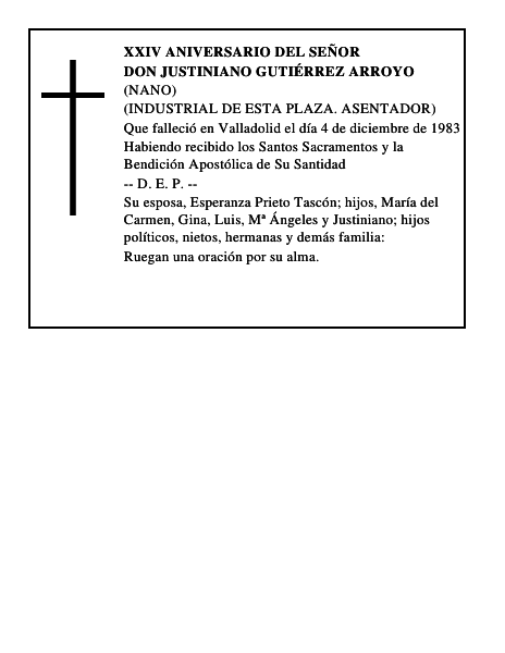 DON JUSTINIANO GUTIÉRREZ ARROYO