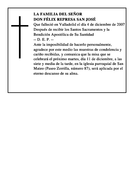 DON FÉLIX REPRESA SAN JOSÉ