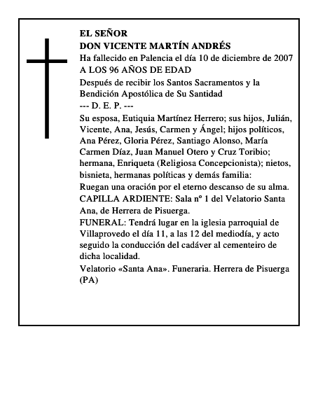DON VICENTE MARTÍN ANDRÉS