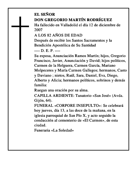DON GREGORIO MARTÍN RODRÍGUEZ