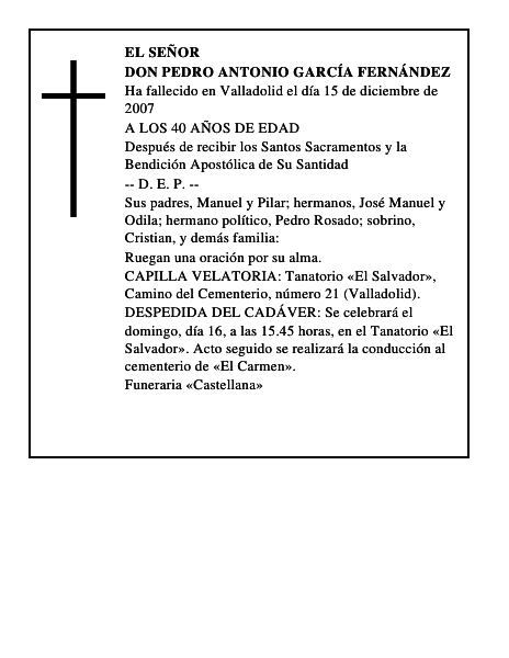 DON PEDRO ANTONIO GARCÍA FERNÁNDEZ
