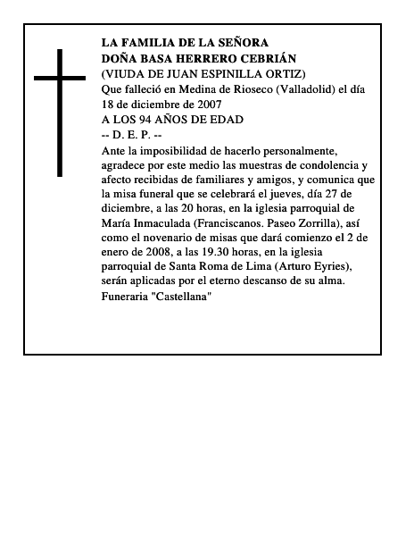 DOÑA BASA HERRERO CEBRIÁN