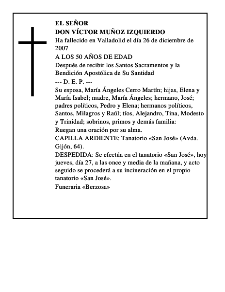 DON VÍCTOR MUÑOZ IZQUIERDO