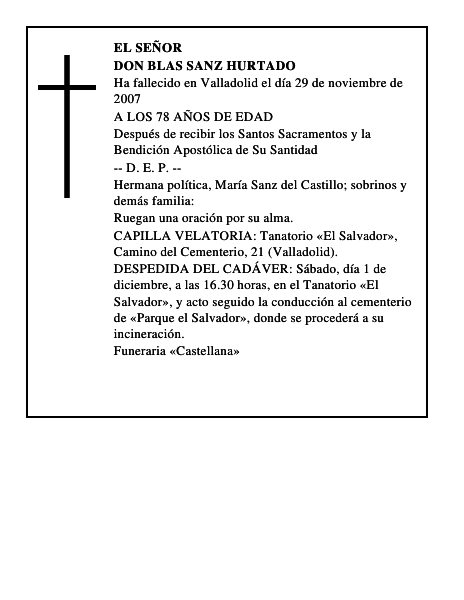 DON BLAS SANZ HURTADO