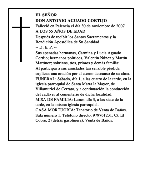 DON ANTONIO AGUADO CORTIJO