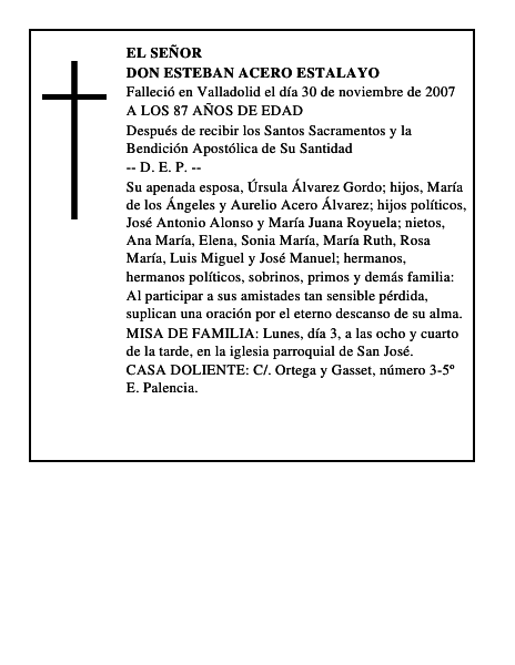 DON ESTEBAN ACERO ESTALAYO