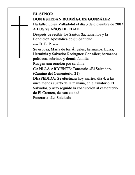DON ESTEBAN RODRÍGUEZ GONZÁLEZ