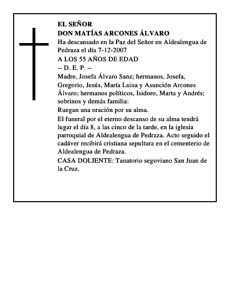 DON MATÍAS ARCONES ÁLVARO