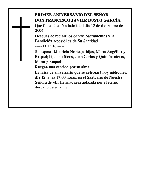 DON FRANCISCO JAVIER BUSTO GARCÍA