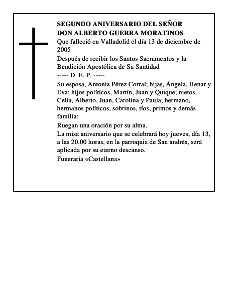 DON ALBERTO GUERRA MORATINOS