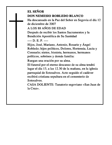 DON NEMESIO ROBLEDO BLANCO