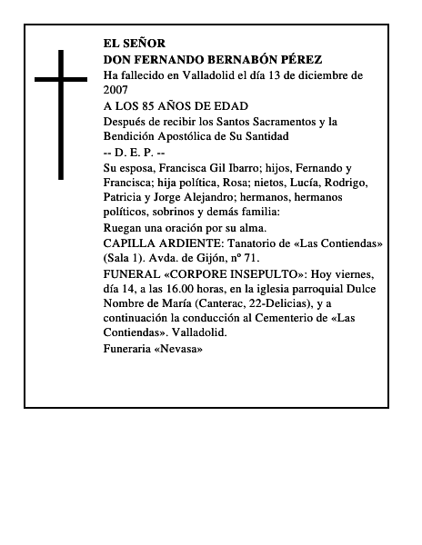 DON FERNANDO BERNABÓN PÉREZ