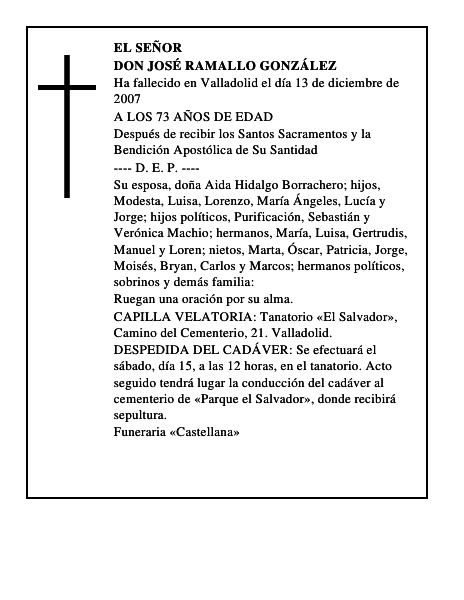 DON JOSÉ RAMALLO GONZÁLEZ