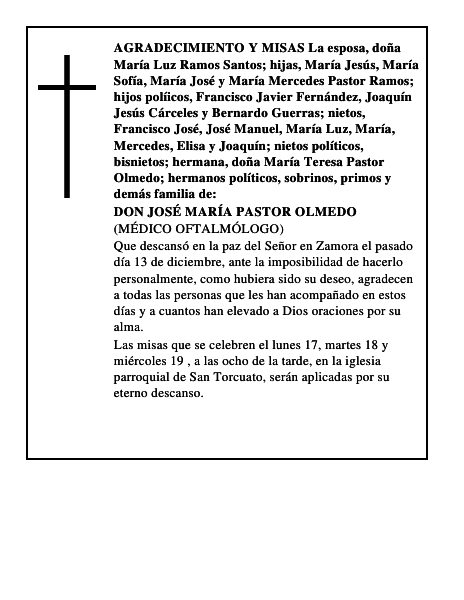 DON JOSÉ MARÍA PASTOR OLMEDO