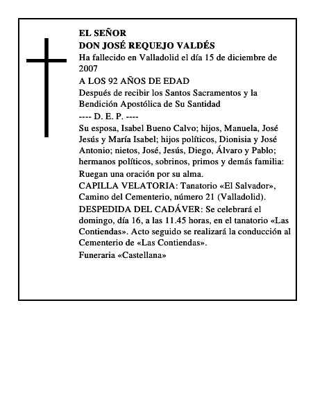 DON JOSÉ REQUEJO VALDÉS