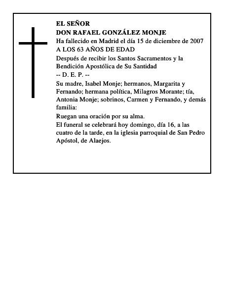 DON RAFAEL GONZÁLEZ MONJE