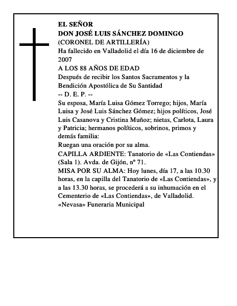 DON JOSÉ LUIS SÁNCHEZ DOMINGO