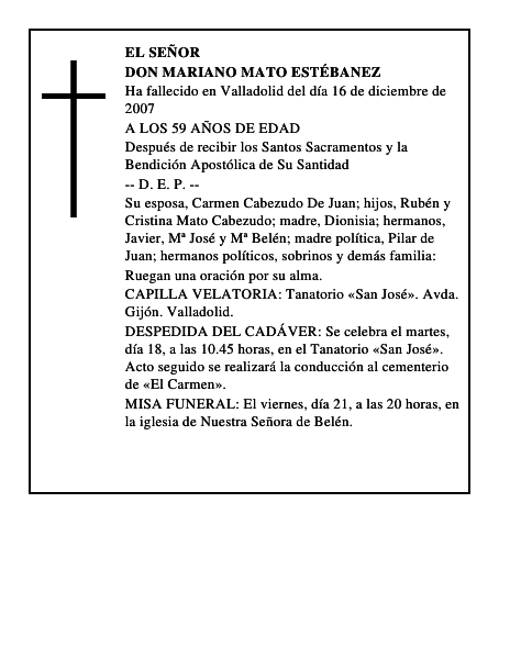 DON MARIANO MATO ESTÉBANEZ