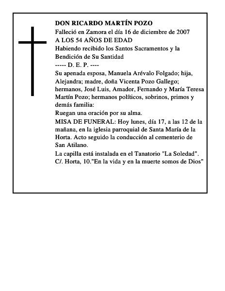 DON RICARDO MARTÍN POZO