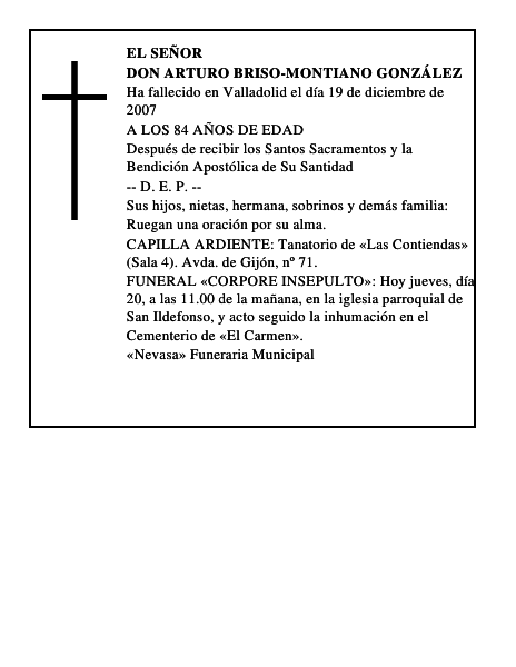 DON ARTURO BRISO-MONTIANO GONZÁLEZ