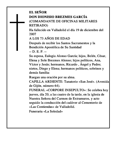DON DIONISIO BREZMES GARCÍA