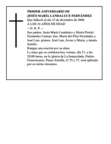 JESÚS MARÍA LANDALUCE FERNÁNDEZ