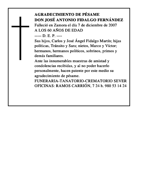 DON JOSÉ ANTONIO FIDALGO FERNÁNDEZ