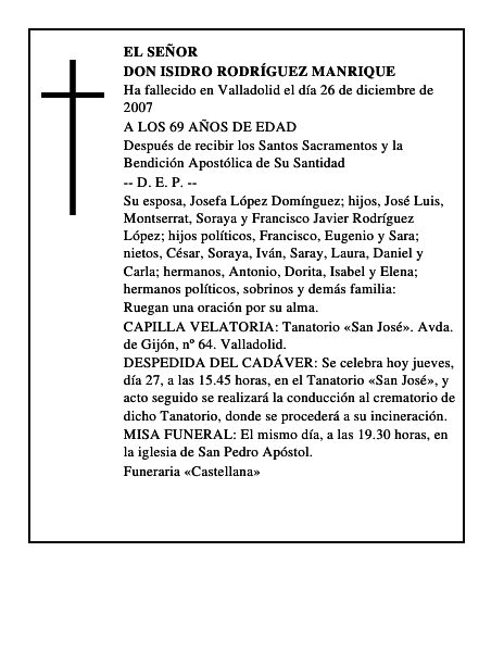 DON ISIDRO RODRÍGUEZ MANRIQUE