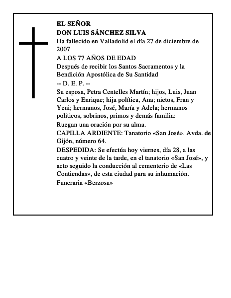 DON LUIS SÁNCHEZ SILVA