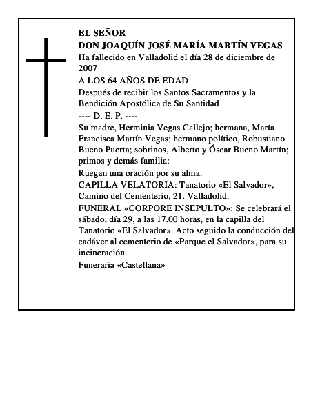 DON JOAQUÍN JOSÉ MARÍA MARTÍN VEGAS
