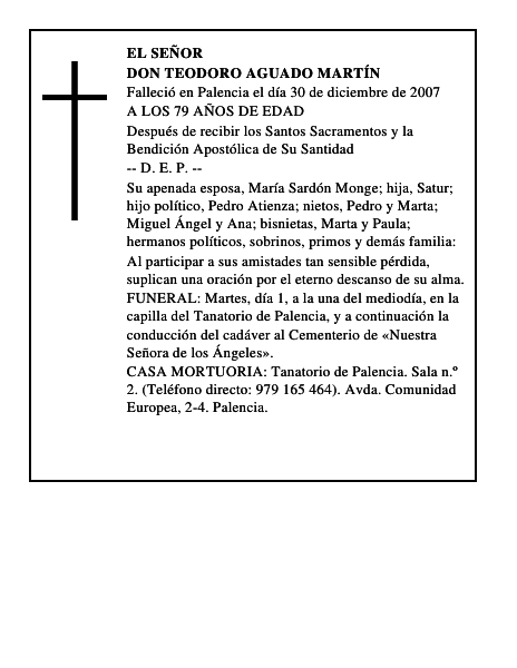 DON TEODORO AGUADO MARTÍN