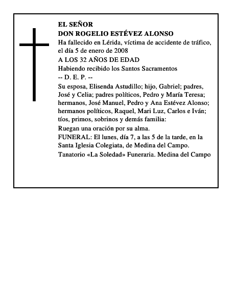 DON ROGELIO ESTÉVEZ ALONSO