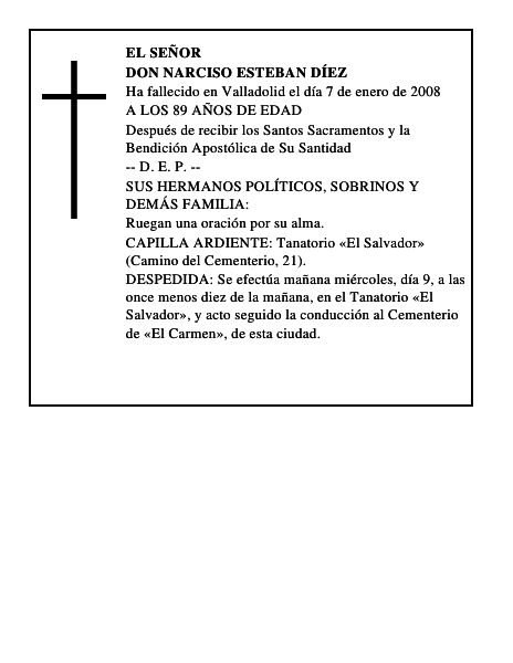 DON NARCISO ESTEBAN DÍEZ