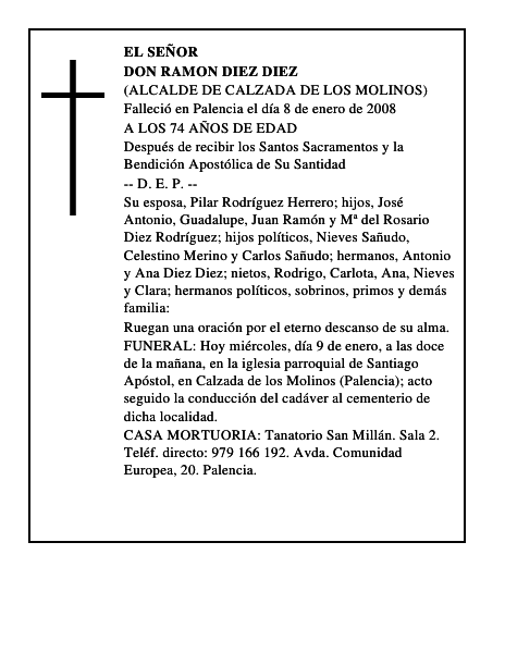 DON RAMON DIEZ DIEZ