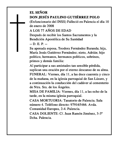 DON JESÚS PAULINO GUTIÉRREZ POLO