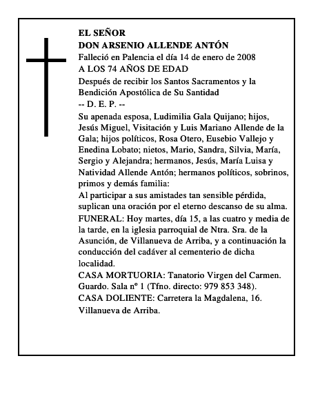 DON ARSENIO ALLENDE ANTÓN