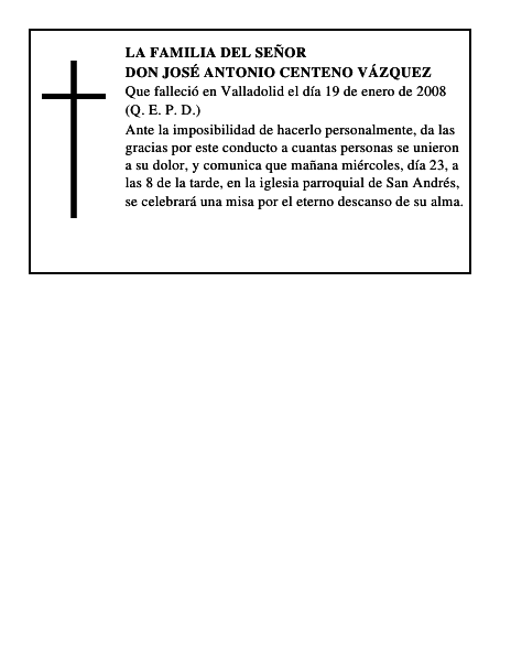 DON JOSÉ ANTONIO CENTENO VÁZQUEZ