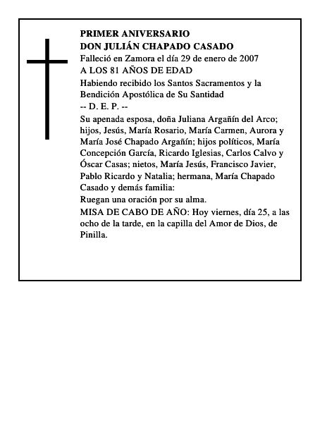 DON JULIÁN CHAPADO CASADO