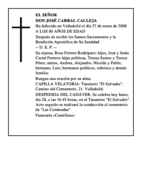 DON JOSÉ CARRAL CALLEJA