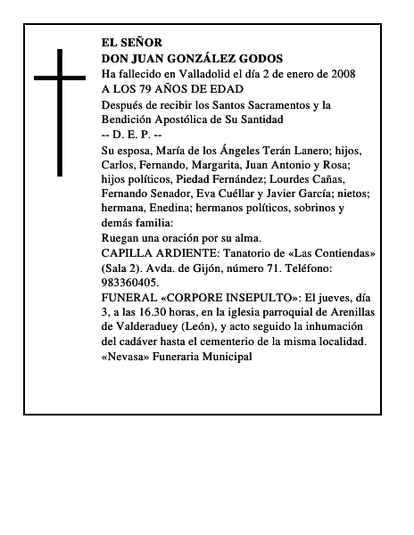 DON JUAN GONZÁLEZ GODOS