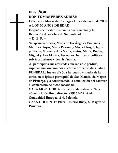 DON TOMÁS PÉREZ ADRIÁN