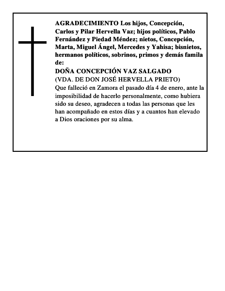 DOÑA CONCEPCIÓN VAZ SALGADO