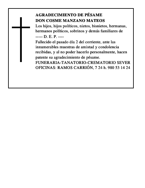 DON COSME MANZANO MATEOS