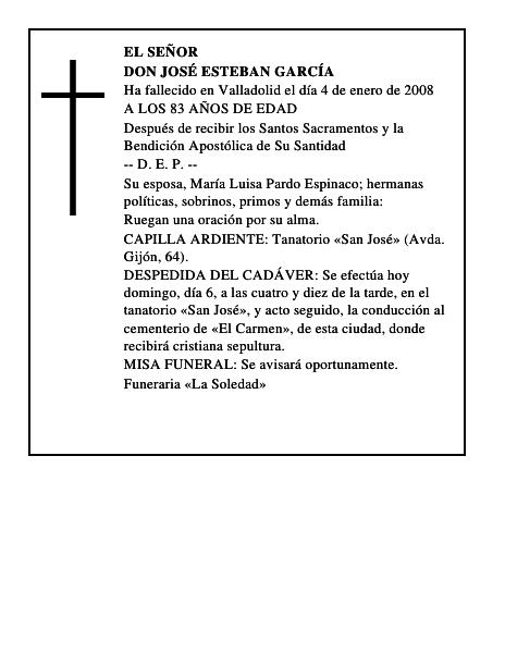 DON JOSÉ ESTEBAN GARCÍA