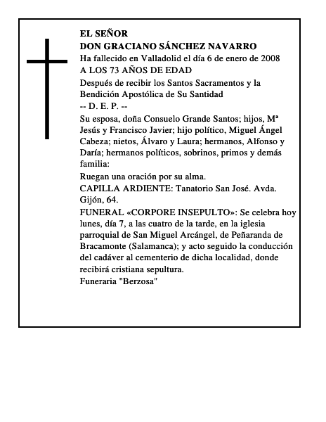 DON GRACIANO SÁNCHEZ NAVARRO