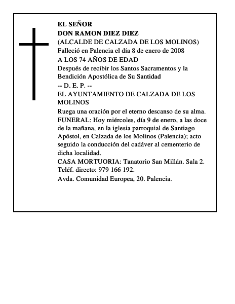 DON RAMON DIEZ DIEZ