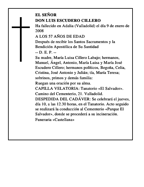 DON LUIS ESCUDERO CILLERO