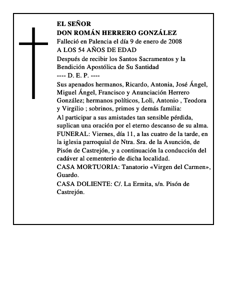 DON ROMÁN HERRERO GONZÁLEZ